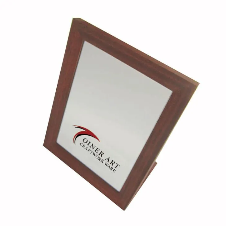L سائز بھورا لکڑی کاغذ میٹ آئینہ